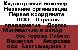 Кадастровый инженер › Название организации ­ Первая координата, ООО › Отрасль предприятия ­ Другое › Минимальный оклад ­ 20 000 - Все города Работа » Вакансии   . Амурская обл.,Благовещенск г.